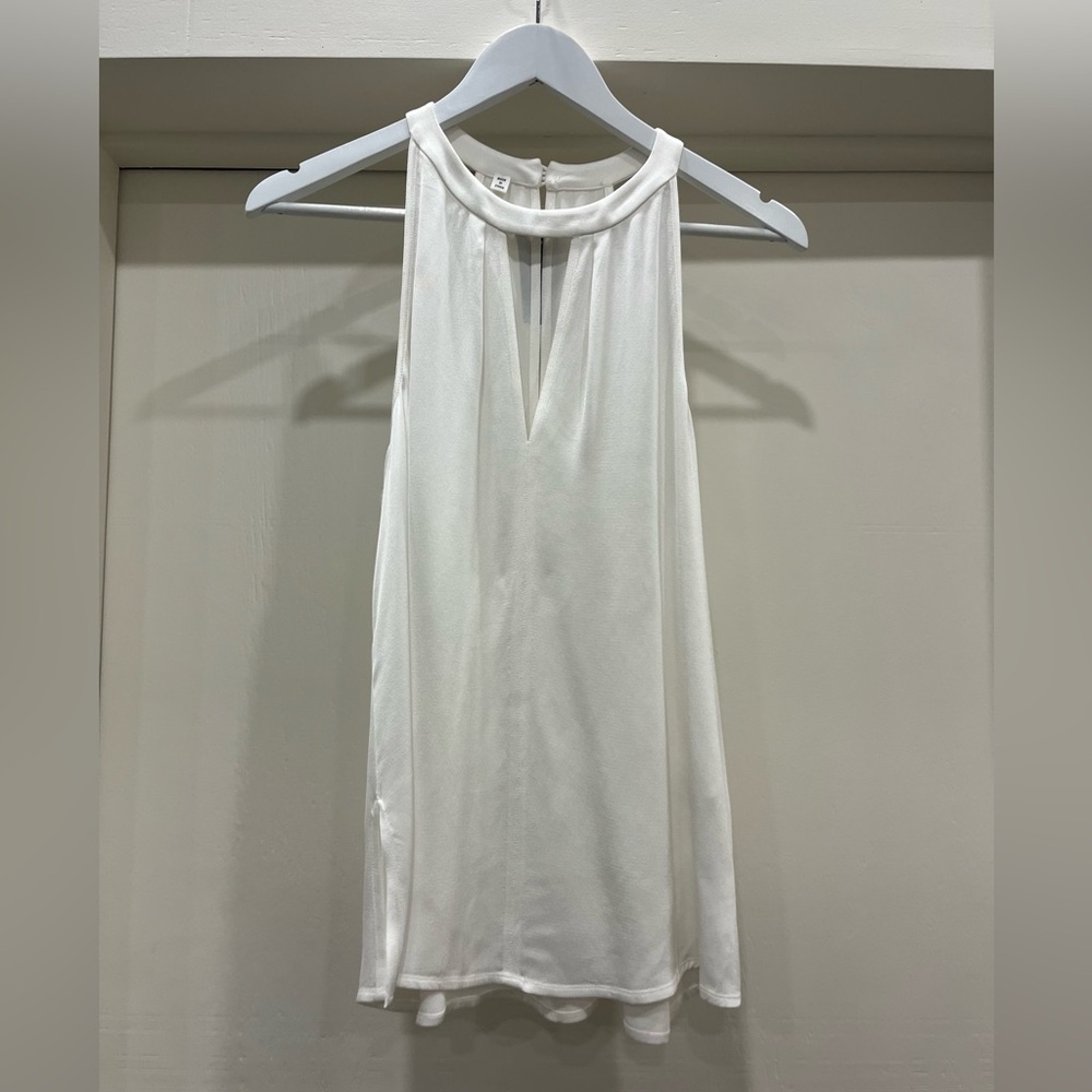 ALC - White Satin Sleeveless Top - Size 8